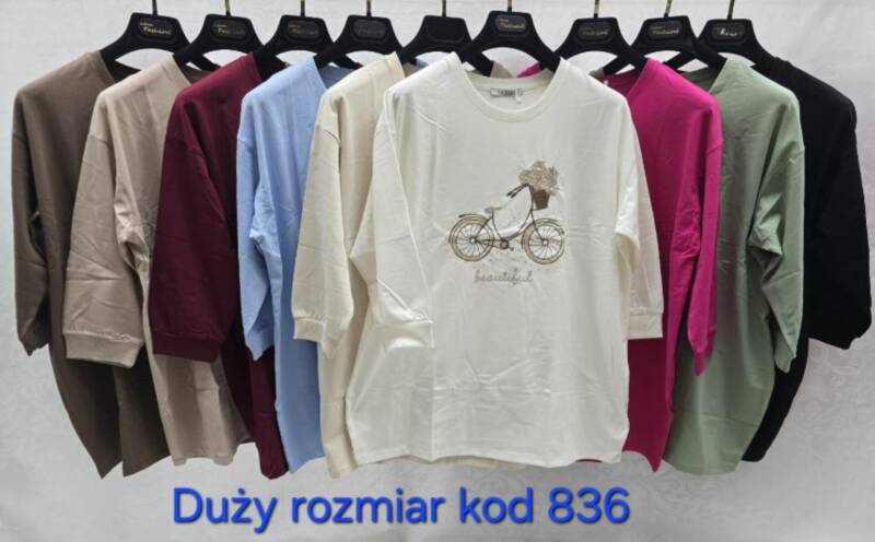 Bluzki damskie ( Turecki produkt) Roz Standard , Mix Kolor .Paczka 12 szt